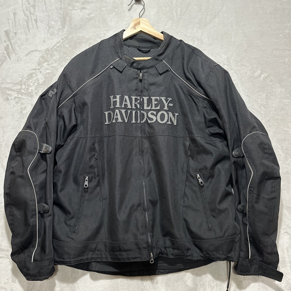 Harley Davidson Riding Gear Reflective Skull Switchback Jacket XL Armor Pockets